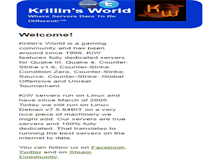 Tablet Screenshot of krillinsworld.us
